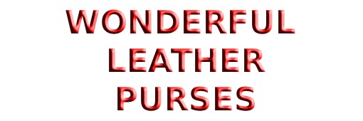 Wonderful Leather Purses